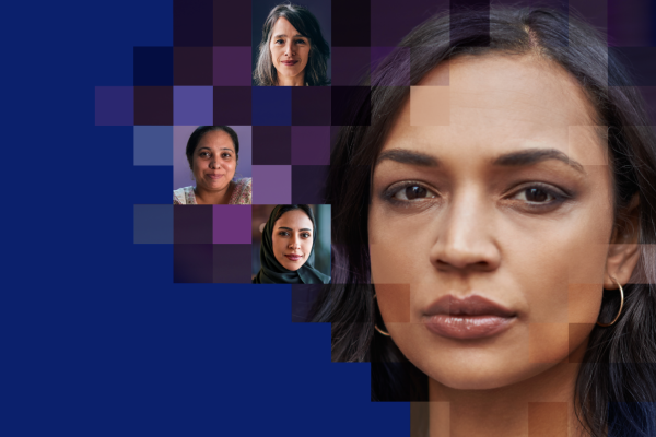 Collage of women's faces